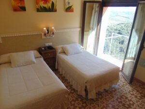 Habitación del hotel, dormitorio con dos camas 26
