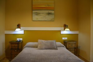 Habitación del hotel, dormitorio con una cama 01